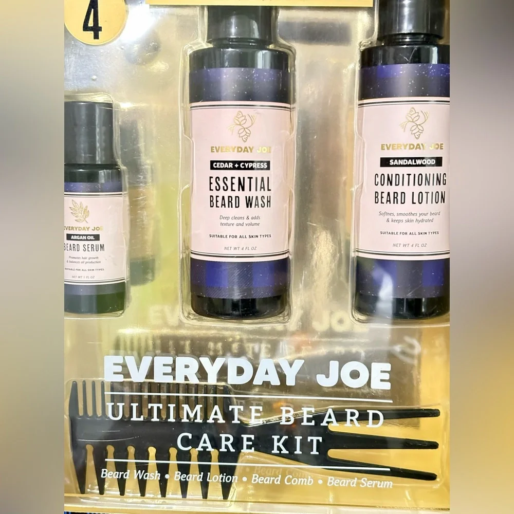 Everyday Joe Beard Care Kit - Blue and Black